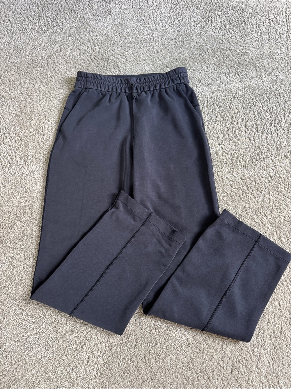 LULULEMON Black Grey Softstreme Full Length Pant 6/S